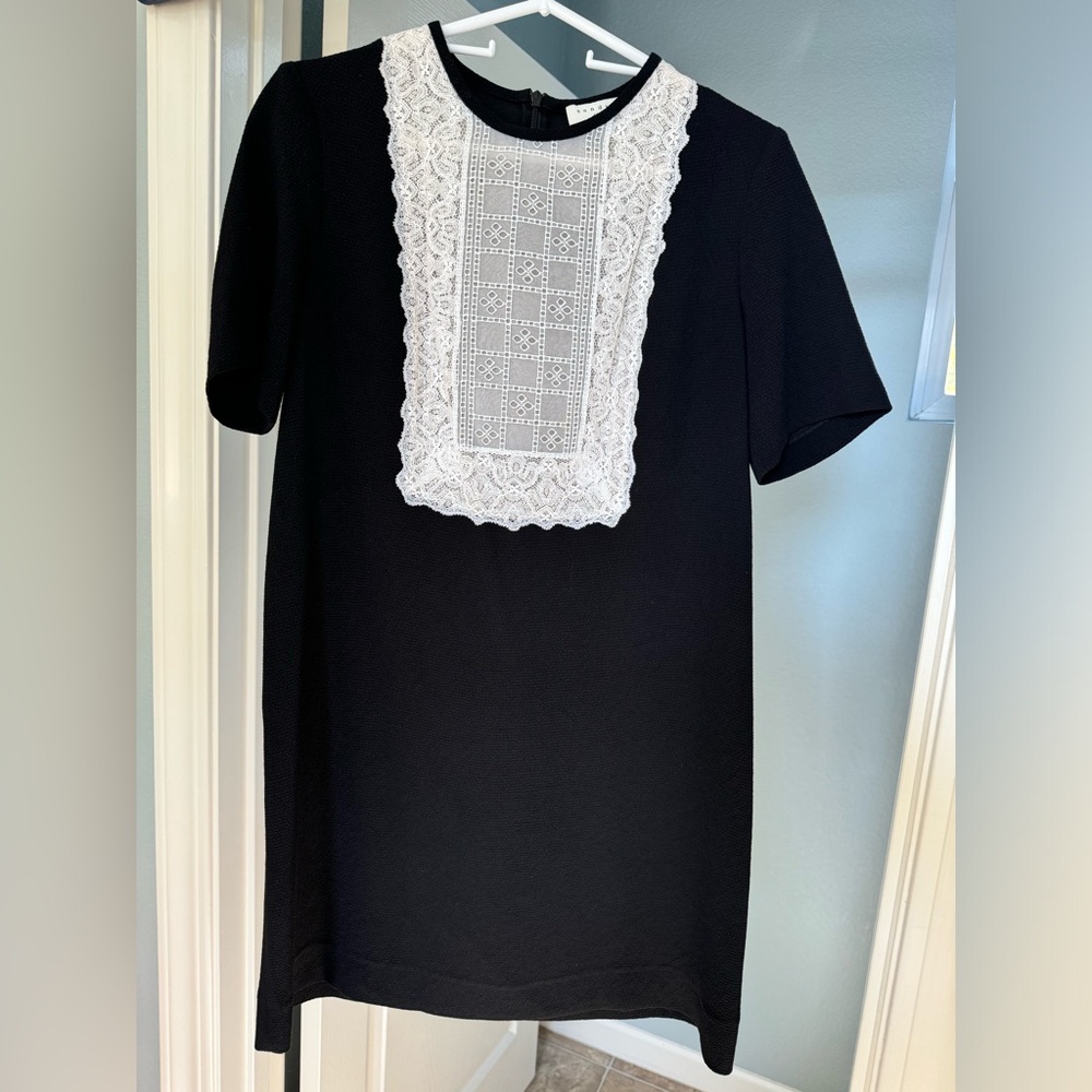 Sandro Lace Crepe Dress in Size 38 (Medium)